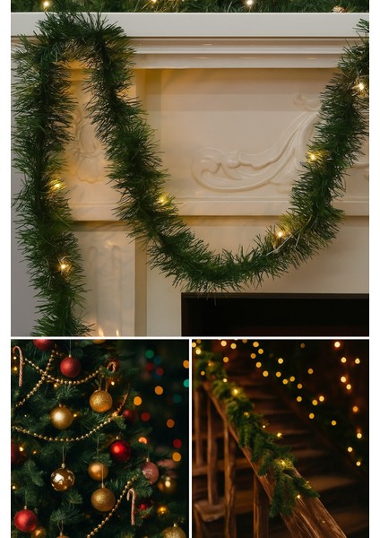 Yılbaşı Dekoratif 160CM Işıklı Garland Set fırsatları