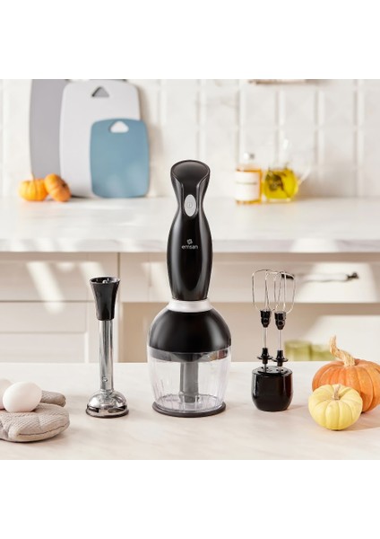 Emsan Profoodmix 3'lü Blender Set Black 1000W
