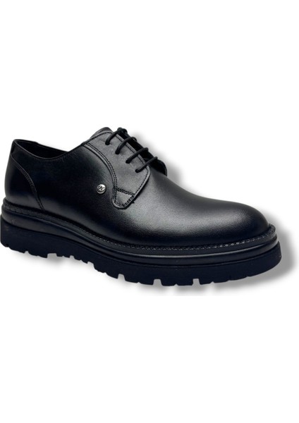 K1004-26 Hakiki Cilt Deri Eva Bağcıklı Erkek Ayakkabı