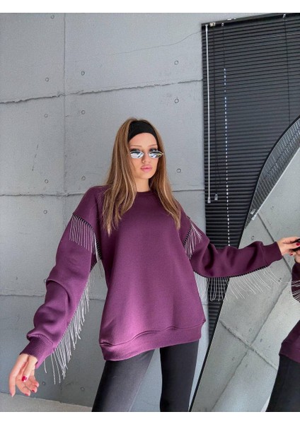 Püsküllü Uzun Kollu Sweat