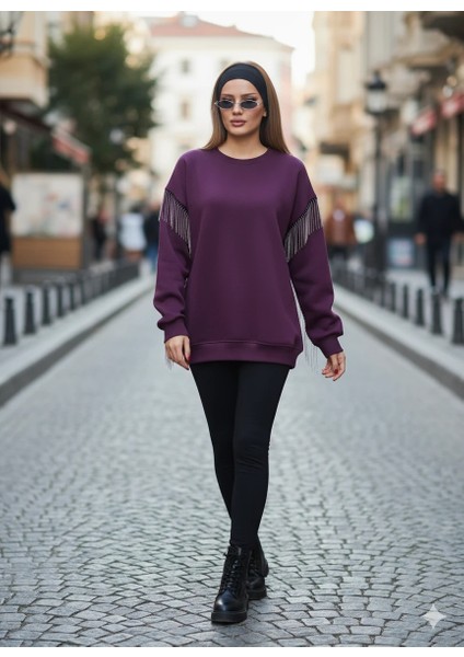 Püsküllü Uzun Kollu Sweat fiyatları