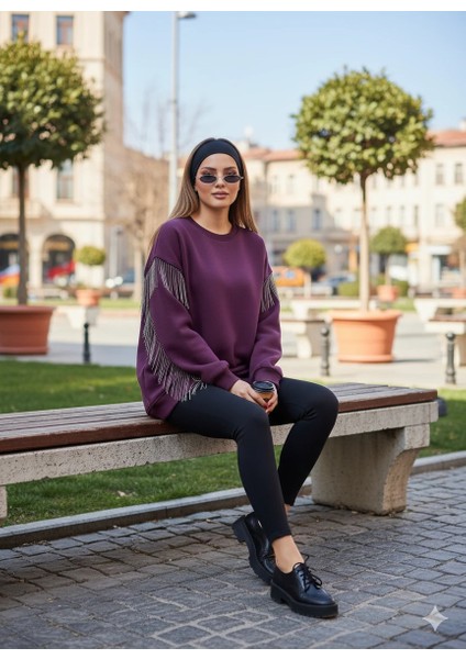 Püsküllü Uzun Kollu Sweat fırsatları