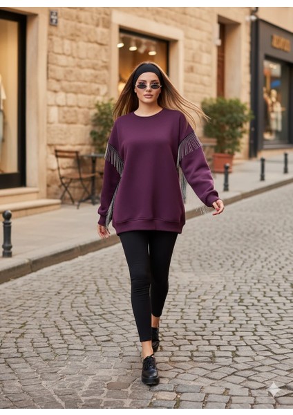 Püsküllü Uzun Kollu Sweat