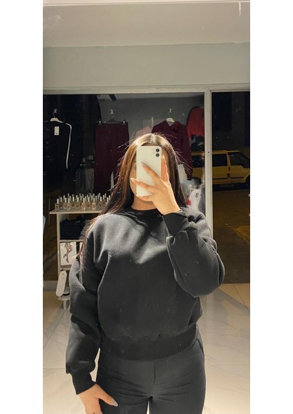 Üç Iplik Şardonlu Kadın Sweatshirt