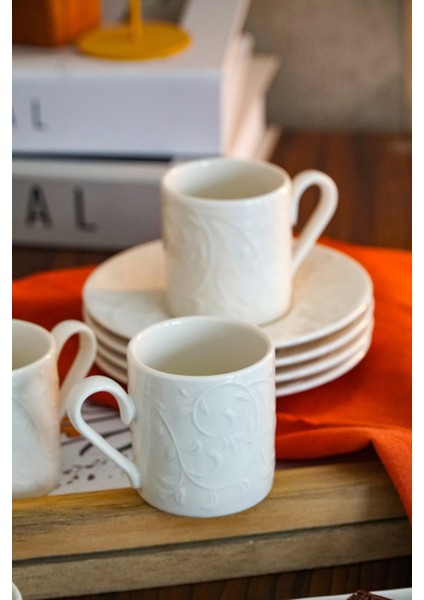 Bahar 12 Parça 6 Kişilik Porselen Kahve Fincan Takımı fiyatları