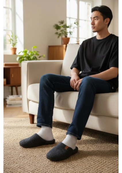 Erkek Kaydırmaz Sessiz Taban Ev Terlik