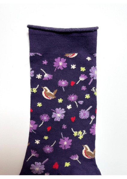 Dikişsiz Desenli Pamuklu Penye Kadın Çorap modelleri