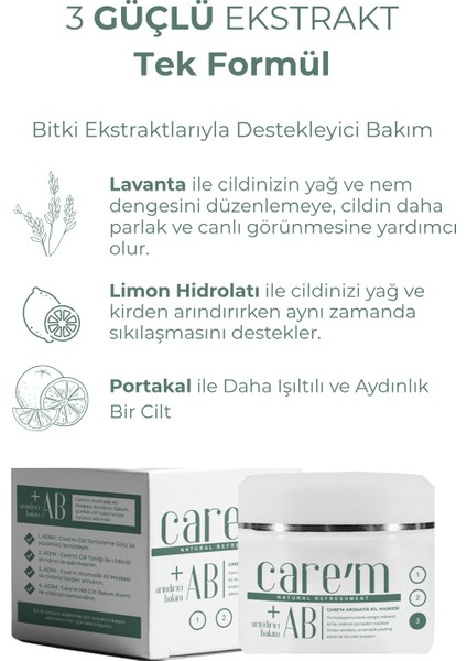 Cilt Bakım Seti - 3'lü Set - Temizleme Sütü + Arındırıcı Tonik + Aromatik Kil Maskesi indirimleri