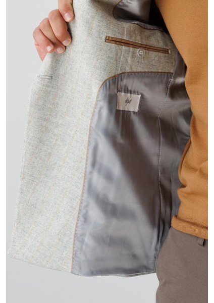 Erkek Gri Slım Fıt / Dar Kalıp Geniş Kırlangıç Ceket indirimleri