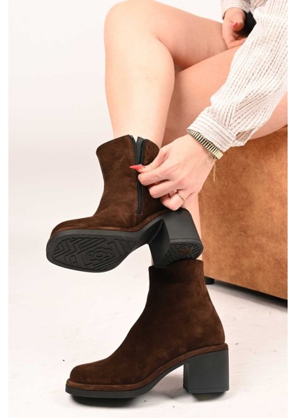 Bağcıksız Fermuarlı Termo Taban Hakiki Deri Topuklu Bot 336-1231 Kadın Bot modelleri