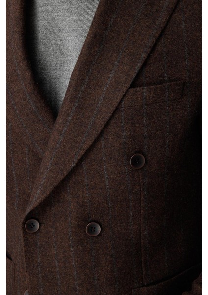 Erkek Kiremit Slım Fıt / Dar Kalıp Geniş Kırlangıç Ceket fırsatları