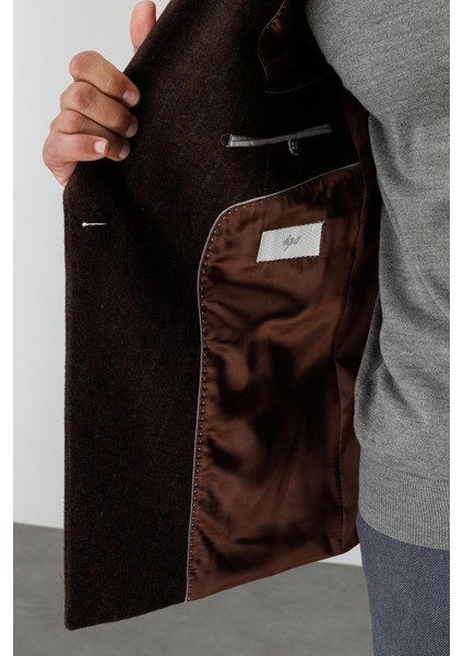 Erkek Kiremit Slım Fıt / Dar Kalıp Geniş Kırlangıç Ceket indirimleri