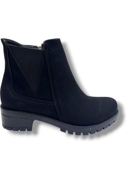 1663-26 Yağlı Deri Fermuarlı Kadın Bot fiyatları