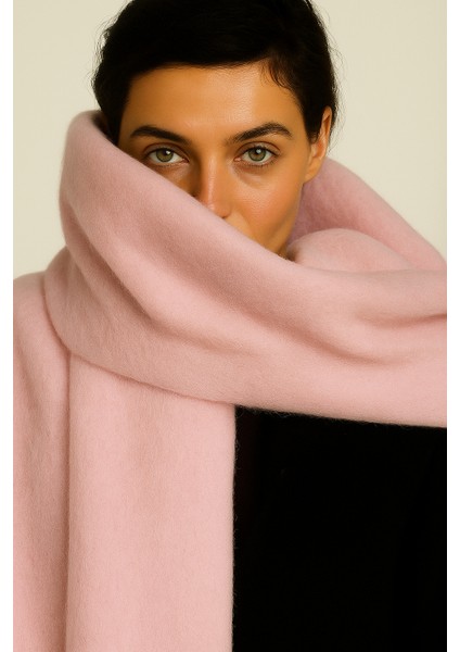 Pembe Soft Yumuşak Dokulu Puffy Atkı Şal fırsatları