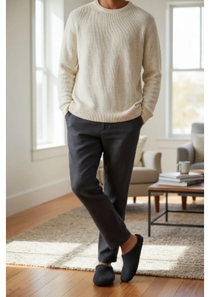 Erkek Yumuşak Sessiz Kaydırmaz Taban Advanture Ev Terlik