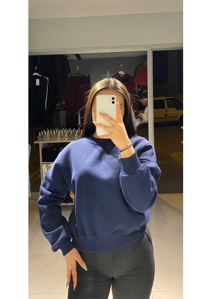 Üç Iplik Şardonlu Kadın Sweatshirt