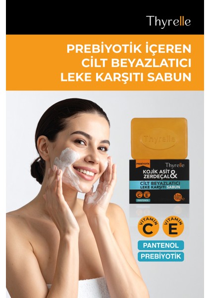 Kojik Asit Sabunu, Zerdeçal ve Vitamin C Etkisiyle Leke Karşıtı Beyazlatıcı Kojic Acid Sabunu (2X100GR)