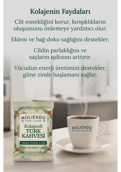 Moliendo Kolajenli Türk Kahvesi 100 G fırsatları