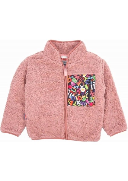 Kız Çocuk Fullzip Polar Somon HRBTXT416