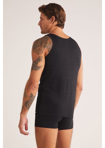 Anka Erkek Kalın Askılı Modal Jakar Desen Atlet fiyatları