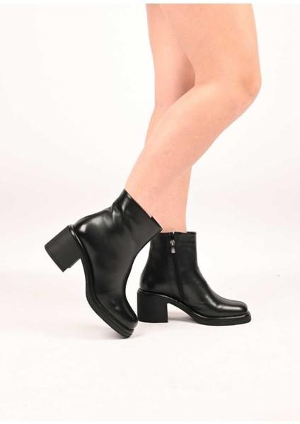 Bağcıksız Fermuarlı Termo Taban Hakiki Deri Topuklu Bot 336-1231 Kadın Bot fiyatları
