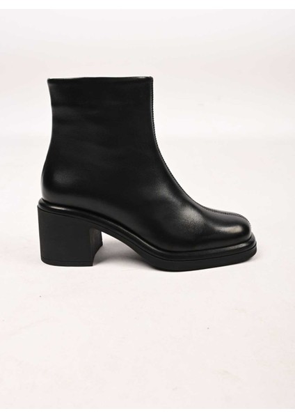 Bağcıksız Fermuarlı Termo Taban Hakiki Deri Topuklu Bot 336-1231 Kadın Bot indirimleri
