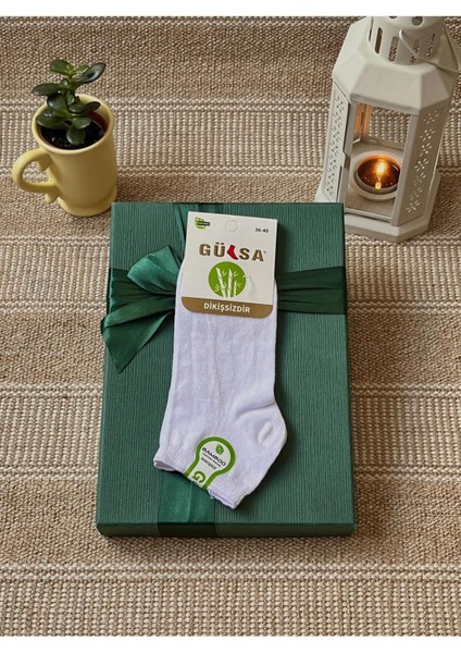 Bambu Terletmez Dikişsiz Kısa Kadın Çorap 6'lı Paket fırsatları