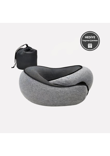 Tam Boyun Destekli Seyahat Yastığı Spiral Katlanabilir Hafızalı Köpüklü Visco Yıkanabilir Kılıf fiyatları