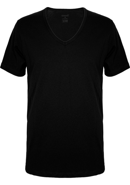 Enrico Erkek V Yaka Kısa Kollu %100 Pamuk 2'li Tshirt Set fırsatları