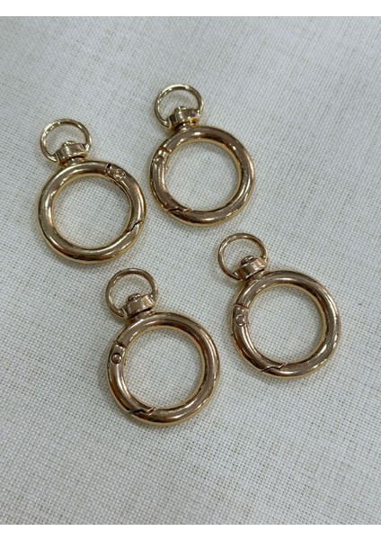 Çanta Aksesuar 2.5 cm Döner Uçlu Yaylı Halka (4 Adet)