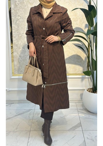 Nprive Fermuar Detaylı Kaban