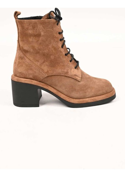 Bağcıklı Fermuarlı Termo Taban Hakiki Deri Topuklu Bot 336-1233 Kadın Bot indirimleri