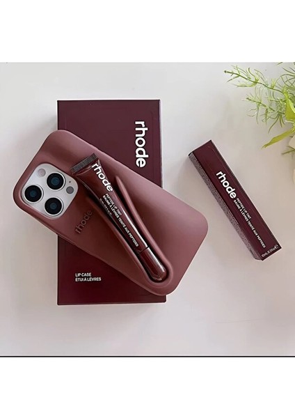 iPhone 16 Pro Max Uyumlu Summer Lip Case – Ruj Bölmeli Şeffaf Rujlu Telefon Kılıfı (6.9 Inç) fiyatları