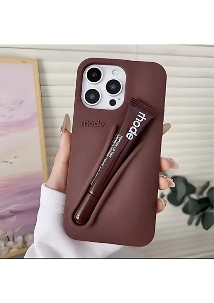iPhone 16 Pro Max Uyumlu Summer Lip Case – Ruj Bölmeli Şeffaf Rujlu Telefon Kılıfı (6.9 Inç) modelleri