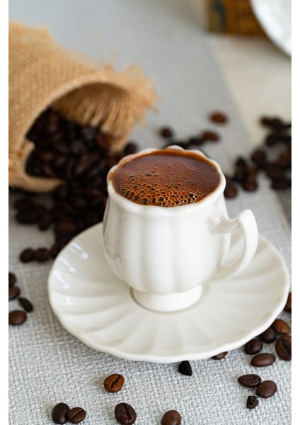 Lale 4 Parça 2 Kişilik Porselen Kahve Fincan Takımı fırsatları