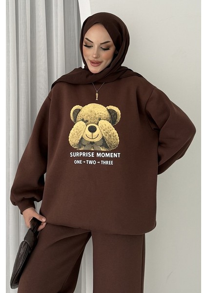 Ayıcık Desen Üç Iplik Ikili Takım 1655 - Kahve fiyatları