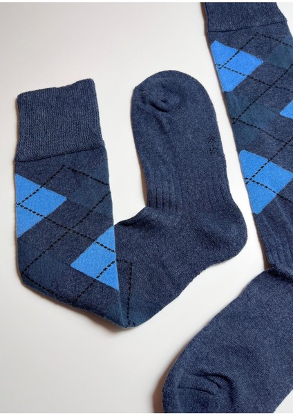 Havlu Tabanlı Ekoseli Dizaltı Çorap fiyatları