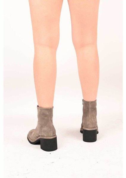 Bağcıksız Fermuarlı Termo Taban Hakiki Deri Topuklu Bot 336-1231 Kadın Bot fırsatları