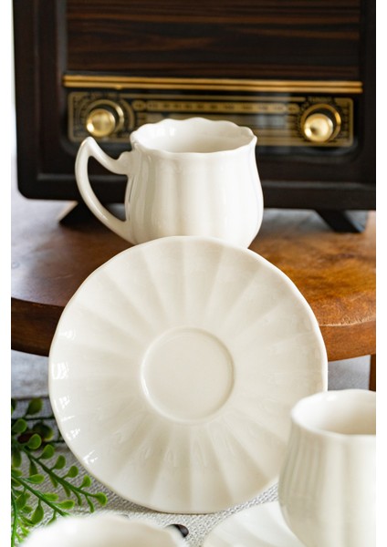 Lale 12 Parça 6 Kişilik Porselen Kahve Fincan Takımı fiyatları