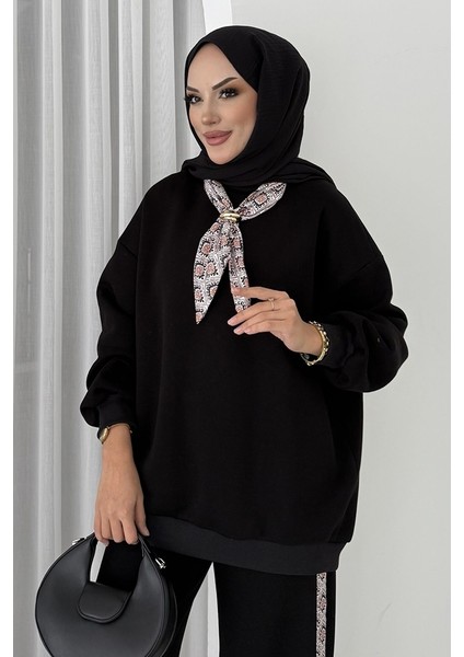 Fularlı Üç Iplik Ikili Takım 1654 - Siyah fiyatları