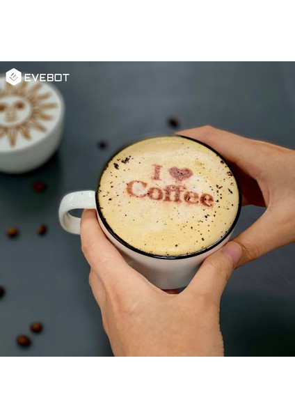 Printpen Taşınabilir Pasta Kahve Her Yüzeyde Zararsız Logo Metinler Yazıcı Kalem Mürekkep Kartuşu