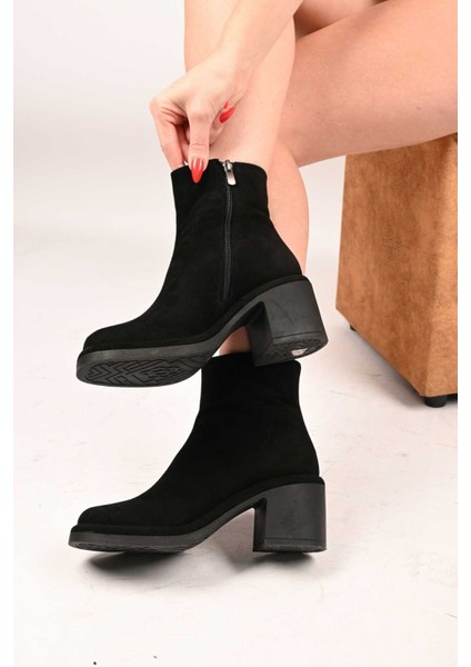Bağcıksız Fermuarlı Termo Taban Hakiki Deri Topuklu Bot 336-1231 Kadın Bot modelleri