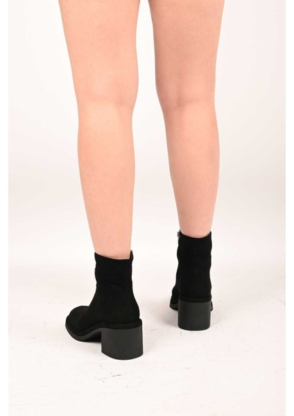 Bağcıksız Fermuarlı Termo Taban Hakiki Deri Topuklu Bot 336-1231 Kadın Bot fırsatları