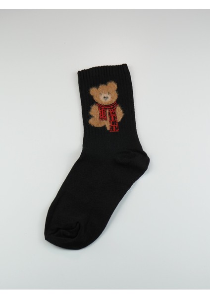 Teddy Bear Ayıcık Desenli Pamuklu Çorap 2 Çift