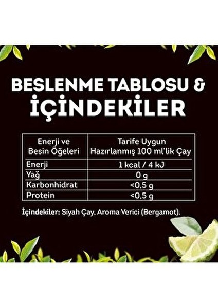 Earl Grey Poşet Çay Bergamot Aromasıyla 200 Adet 2 x 100'lü Kolay Demleme fırsatları
