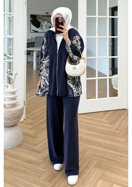 Desenli Oysho Ikili Takım 1653 - Lacivert fiyatları