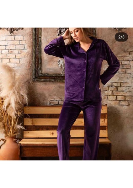 Sude Kadın Kadifegömlek Pjm Tkm Mor fiyatları