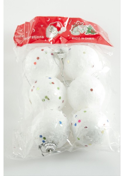 6 Adet Köpük Cici Yılbaşı Ağaç Süsü 4 cm fiyatları