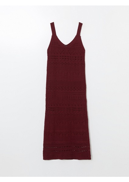 Yeni Sezon V Yaka Ajurlu Kadın Triko Elbise indirimleri