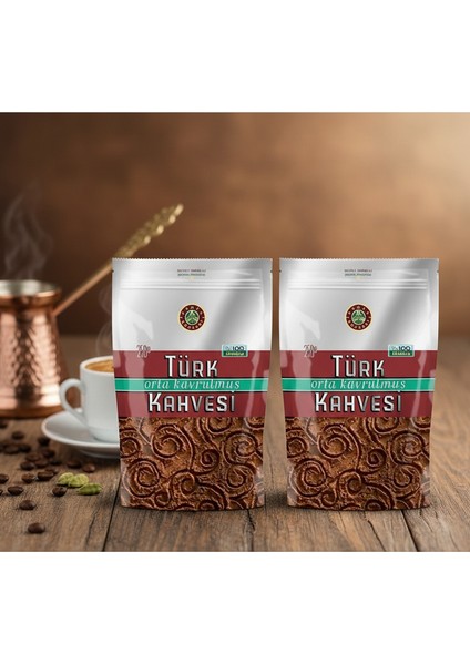 Türk Kahvesi Orta Öğütülmüş 250 gr 2 Adet